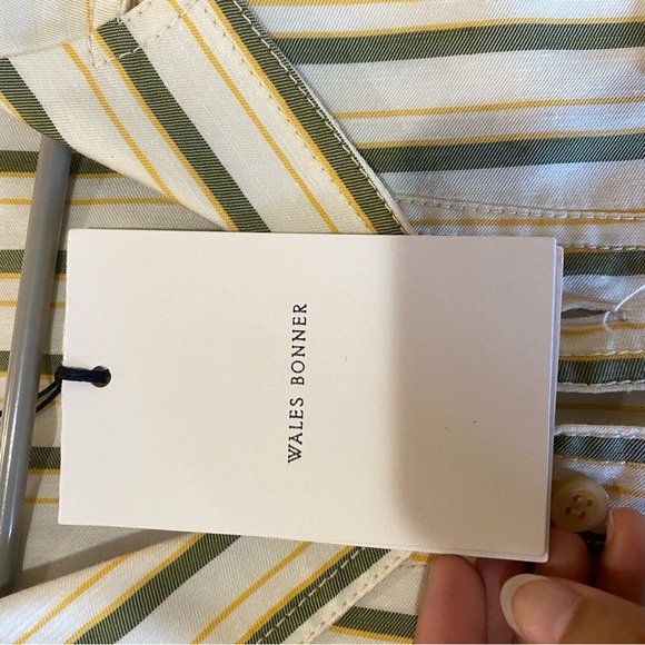 Wales Bonner button up, never worn bought too small, beige with colored stripes - Picture 4 of 7